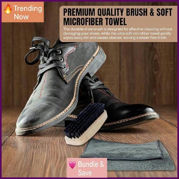 6-in-1 Sneaker Cleaning Kit with Foam Cleaner, Water Repellent, Odor Eliminator - Picture 8 of 8